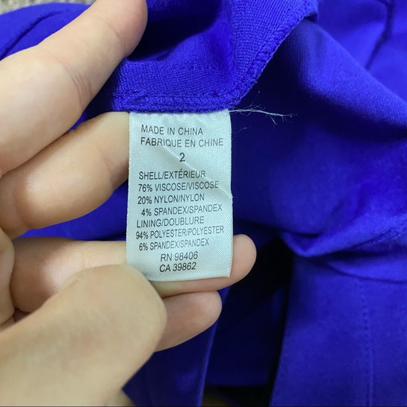 Theory Blue Fit n Flare Sleeveless Dress - Picture 10 of 12